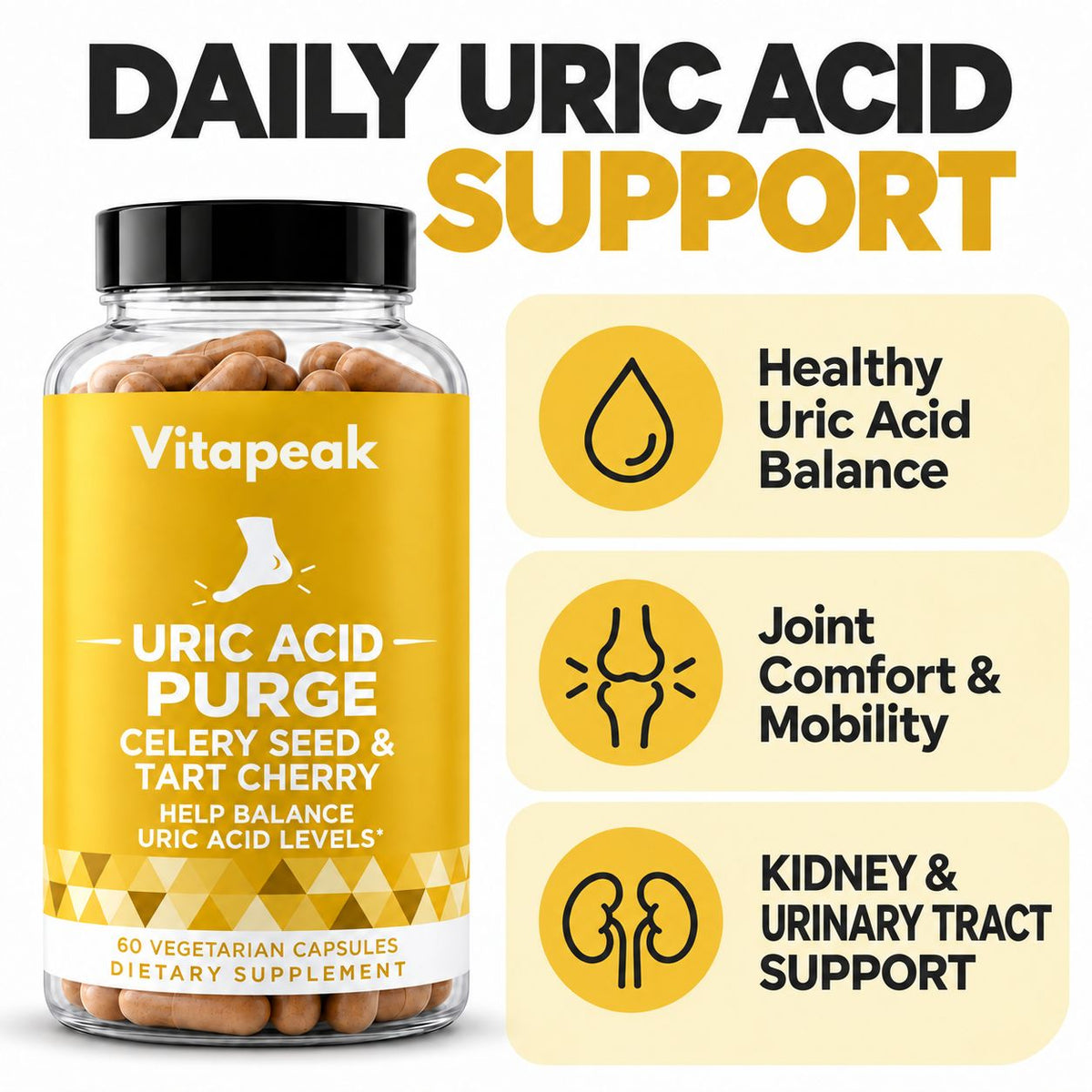 Vitapeak Uric Acid Cleanse Capsules